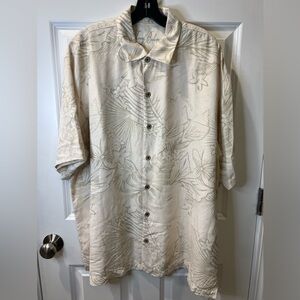 Tommy Bahama Men's Cream Floral Shirt